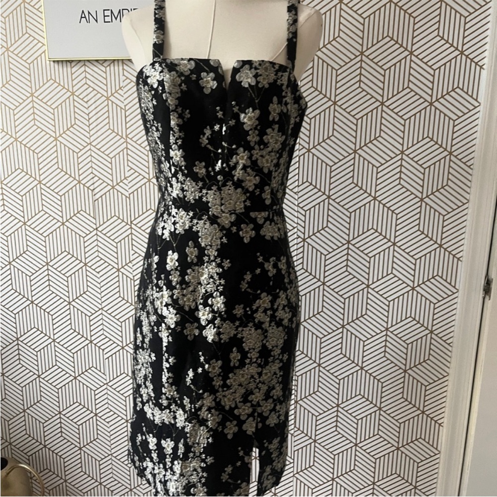 Black Floral Anthropologie Hutch Sheath Dress